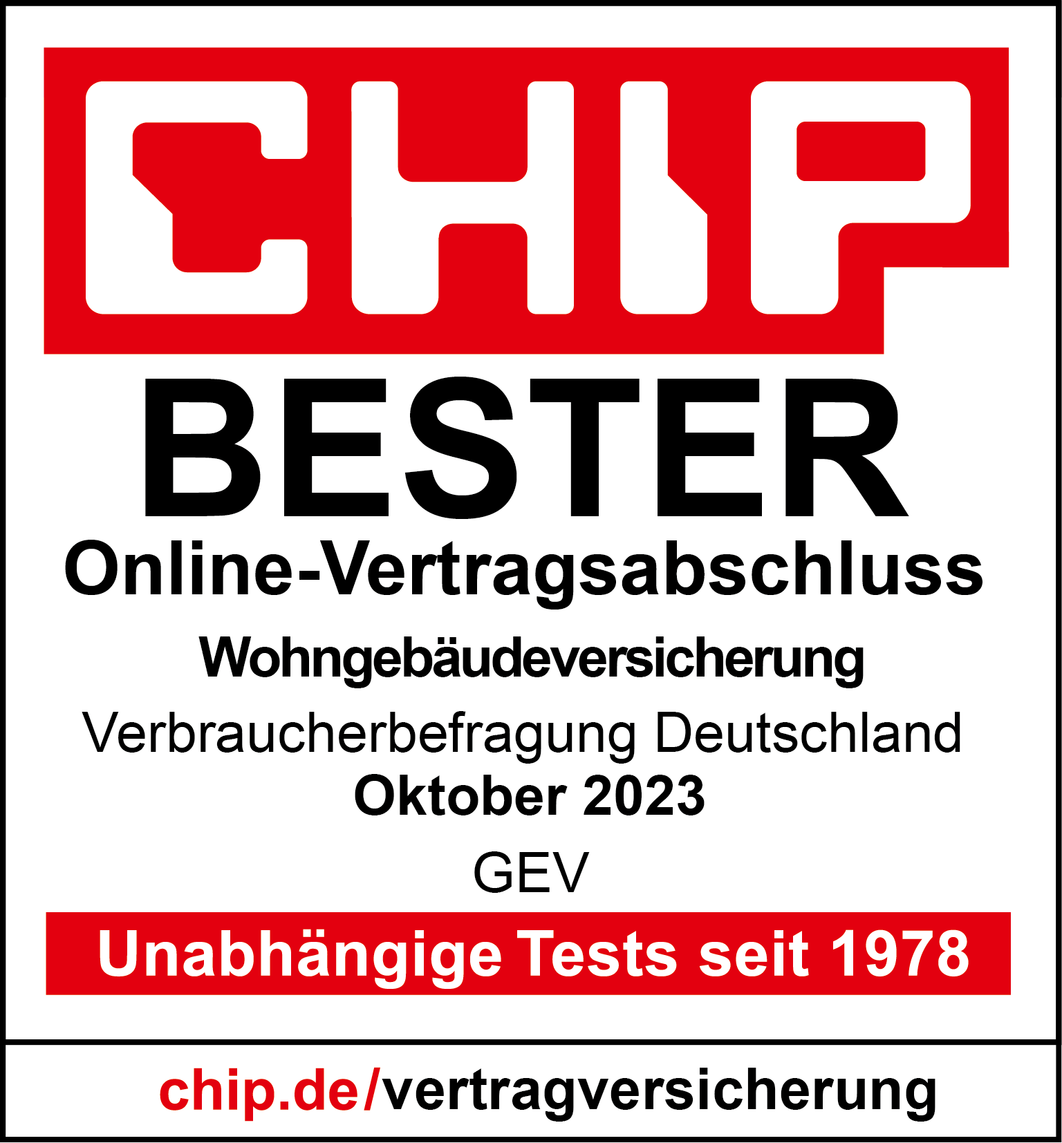 Auszeichnungen - Siegel von Chip