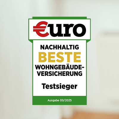 Beste nachhaltige Wohngebäudeversicherung Euro-Siegel Beste nachhaltige Wohngebäudeversicherung von September 2025